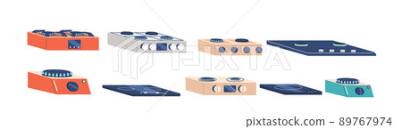 Set Ovens, Electric Inductive and Gas Stoves with Hobs and Turners. Kitchen Burners for Cooking Food, Domestic Equipment Set Ovens, Electric Inductive and Gas Stoves with Hobs and Turners. Kitchen Burners for Cooking Food, Domestic Equipment 89767974