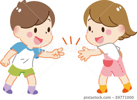 Children playing rock-paper-scissors 89771000