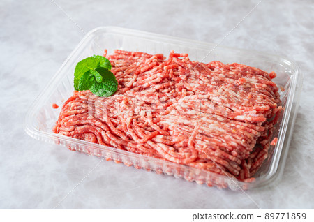 Minced beef and pork in a pack Minced beef and pork in a pack 89771859