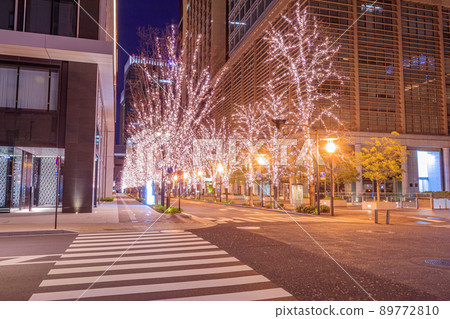 [東京的都市風景]丸之內周邊的燈飾 89772810
