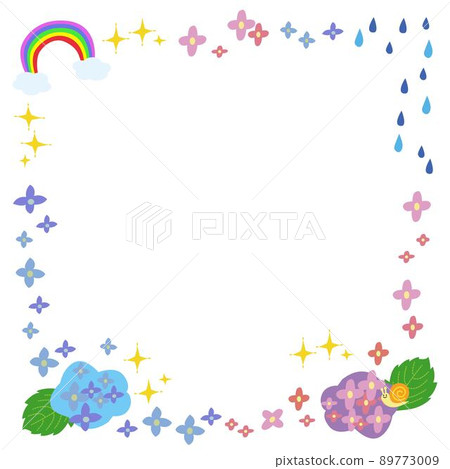 可以在六月使用的繡球花框架 可以在六月使用的繡球花框架 89773009
