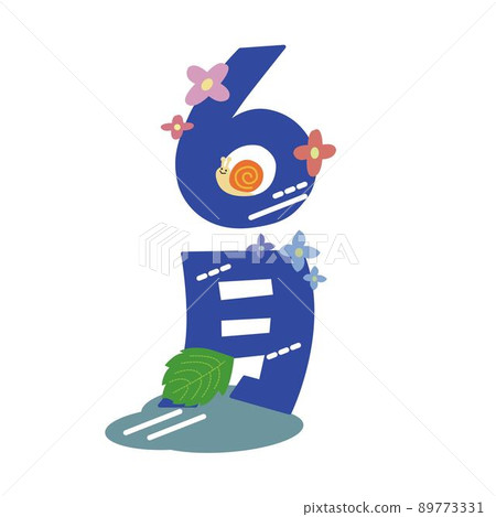 June ornamental characters snails and hydrangeas June ornamental characters snails and hydrangeas 89773331