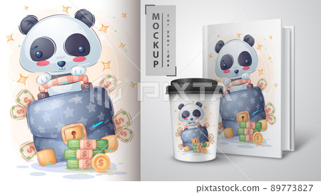 Panda with diplomat poster and merchandising 89773827