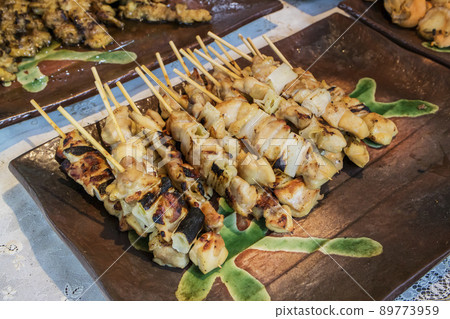 烤雞肉串交易攤位 烤雞肉串交易攤位 89773959