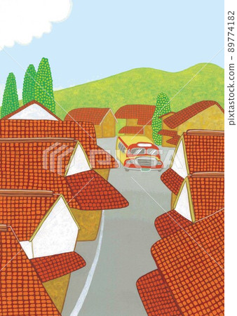 Fukiya, a red Bengala-colored town 89774182