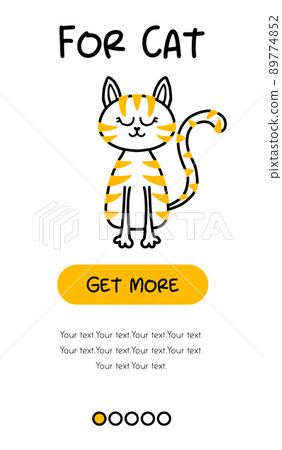 Screens of the pet store and mobile application. Menu banner vector template for website and app development. Pet shop templates for the store. Templates for cats. Screens of the pet store and mobile application. Menu banner vector template for website and app development. Pet shop templates for the store. Templates for cats. 89774852