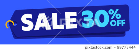 Thirty percent off price discount sale label advertisement Thirty percent off price discount sale label advertisement 89775444