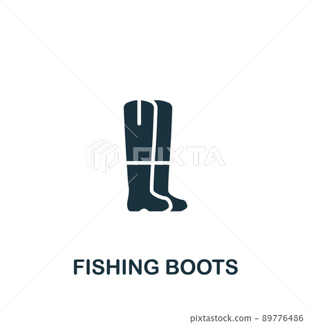 Fishing Boots icon. Monochrome simple Fishing icon for templates, web design and infographics Fishing Boots icon. Monochrome simple Fishing icon for templates, web design and infographics 89776486