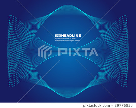 Graceful lines abstract building vector graphics 89776833
