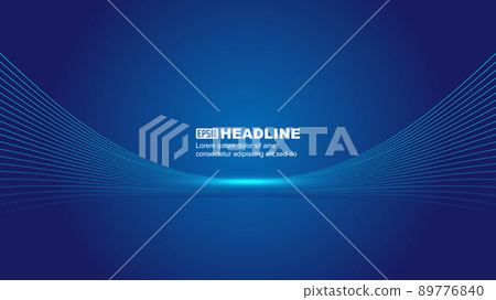 線條構成科技空間感展示廳場景矢量背景 線條構成科技空間感展示廳場景矢量背景 89776840