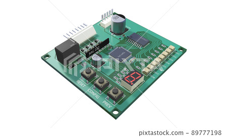 Completed image of electronic board 89777198