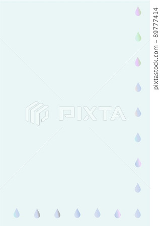 Illustration of raindrops Illustration of raindrops 89777414