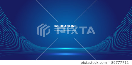 Blue curved lines abstract texture vector background Blue curved lines abstract texture vector background 89777711