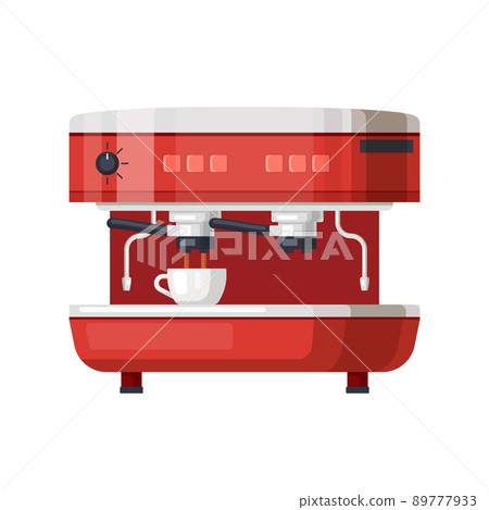 Espresso coffee machine, vector icon or mockup. Espresso coffee machine, vector icon or mockup. 89777933