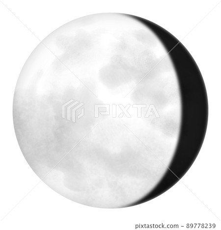 Illustration of the moon age 17, Imachi month Illustration of the moon age 17, Imachi month 89778239