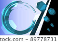 Brush brush background Japanese style wallpaper illustration blue 89778731