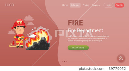 Fire Website Template 89779052