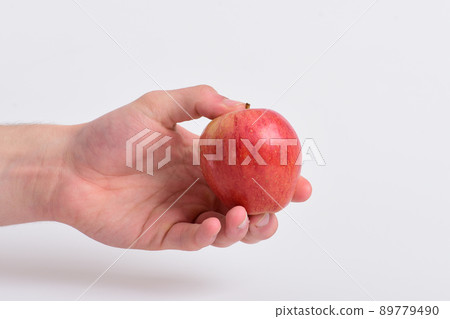 Apple in fresh and juicy color. Health and nutrition concept. 89779490