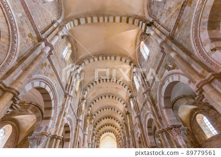 Saint Mary Magadalene abbey, Vezelay, France, interiors 89779561