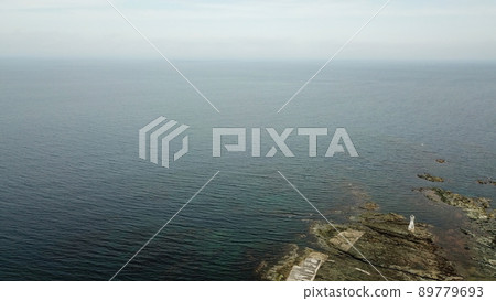 Niigata Sado Sado Long Cape Lighthouse (drone aerial photography) Niigata Sado Sado Long Cape Lighthouse (drone aerial photography) 89779693