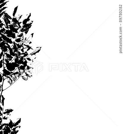 Abstract leaves texture pattern silhouettes. 89780282