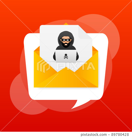 Hacked, great design for any purposes. Internet technology. Cyber crime, hacker attack. Phishing scam. Hacked, great design for any purposes. Internet technology. Cyber crime, hacker attack. Phishing scam. 89780428