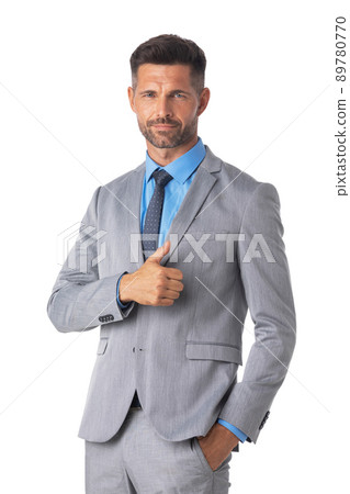 Businessman with thumb up 89780770