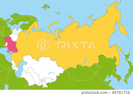 Ukraine and Russia, Crimean Peninsula, countries independent of the former Soviet Union 89781758