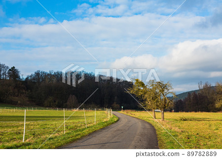 德國 Höchst im Odenwald 的牧場和農場道路 德國 Höchst im Odenwald 的牧場和農場道路 89782889
