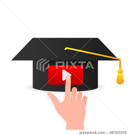 Modern flat illustration with online education for web background design. Isometric vector illustration Modern flat illustration with online education for web background design. Isometric vector illustration 89785056