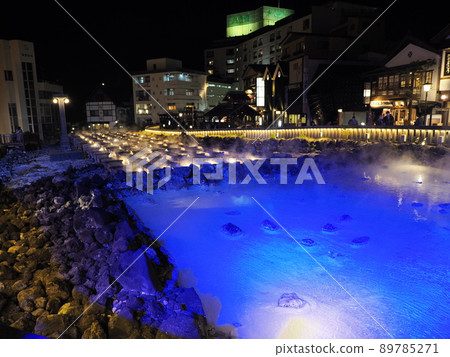 Kusatsu溫泉yuba領域夜視圖 Kusatsu溫泉yuba領域夜視圖 89785271