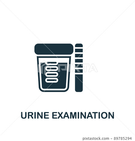 Urine Examination icon. Monochrome simple Health Check icon for templates, web design and infographics Urine Examination icon. Monochrome simple Health Check icon for templates, web design and infographics 89785294