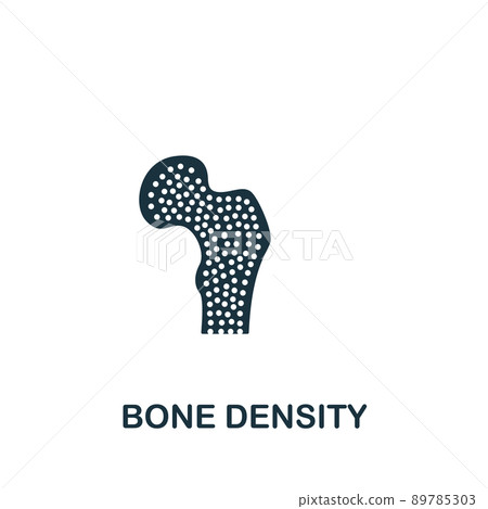 Bone Density icon. Monochrome simple Health Check icon for templates, web design and infographics Bone Density icon. Monochrome simple Health Check icon for templates, web design and infographics 89785303