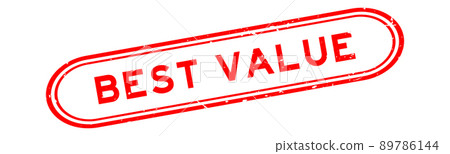 Grunge red best value word rubber seal stamp on white background Grunge red best value word rubber seal stamp on white background 89786144