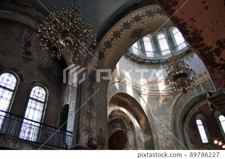 中國哈爾濱聖索菲亞大教堂的天花板 中國哈爾濱聖索菲亞大教堂的天花板 89786227