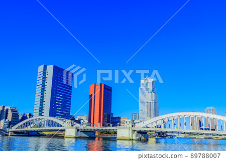 [Tokyo cityscape] Kachidoki Bridge 89788007
