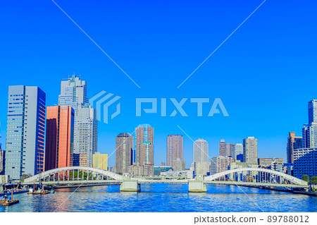 [Tokyo cityscape] Kachidoki Bridge 89788012