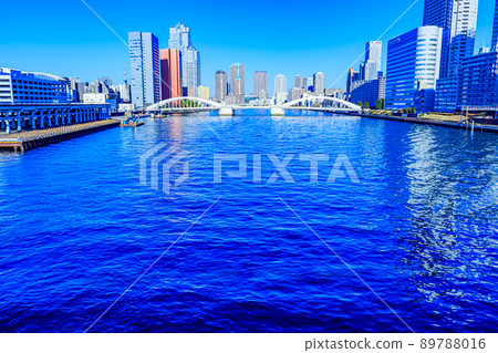 [Tokyo cityscape] Kachidoki Bridge 89788016