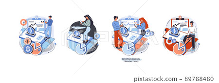 Cryptocurrency exchange platform and blockchain. Bitcoin mining, exchange platform, investment technology 89788480