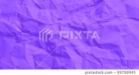 Colorful violet crumpled paper texture. Rough grunge old blank. Colored background. Vector illustration 89788945