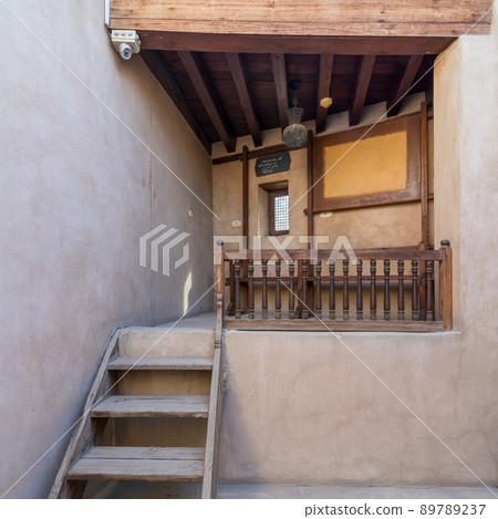 kitchenette at the residence of the late architect Hassan Fathy, Egypt's best-known architect, Cairo, Egypt 89789237