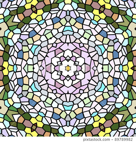 萬花筒對稱幾何方形圖像 萬花筒對稱幾何方形圖像 89789982