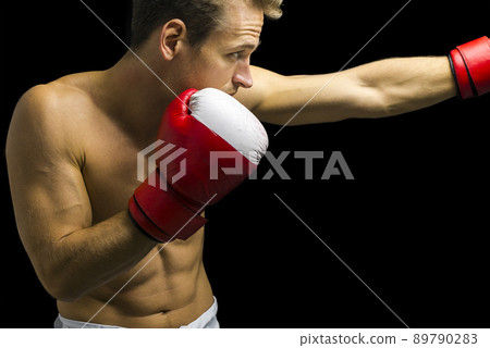 Boxer punching Boxer punching 89790283