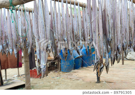 tasty dried and salted fish stock tasty dried and salted fish stock 89791305