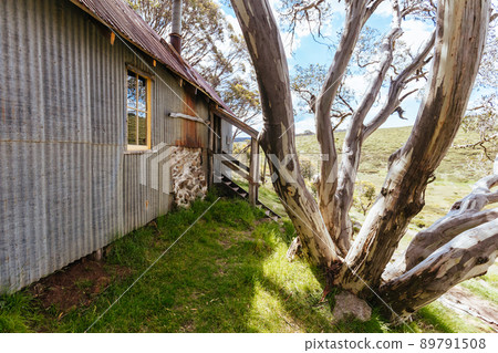 Cope Hut near Falls Creek in Australia 89791508