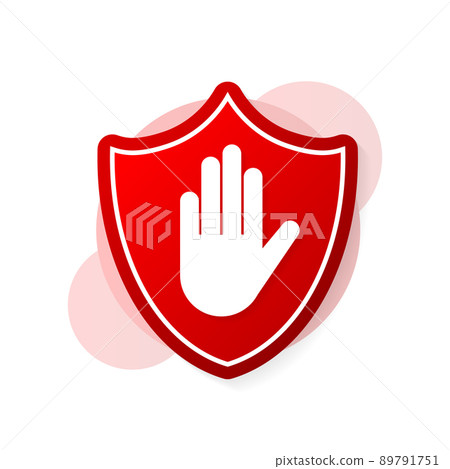 Advertising with ad blocked for promotion design. Vector illustration 89791751