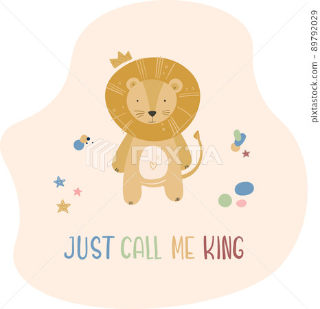 Cartoon cute animals baby card with text 89792029