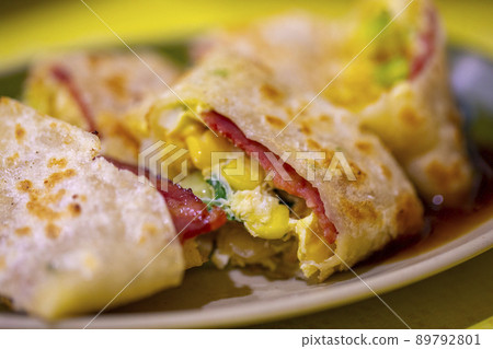 Taiwan, Egg Cake, Ham Tortilla, Taiwan, エッグケーキ, Chaoshi, ハムトルティーヤ, Egg Cake, 89792801