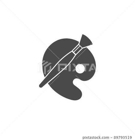 painting palette icon logo design illustration 89793519