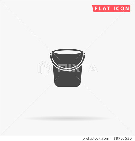 Bucket flat vector icon Bucket flat vector icon 89793539